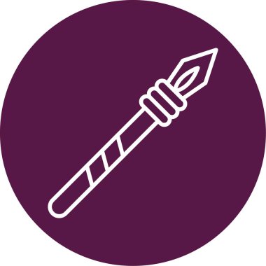 Mızrak simgesi vektör illüstrasyonu