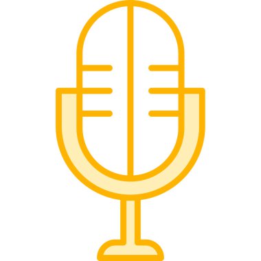 Retro mikrofonun vektör illüstrasyonu