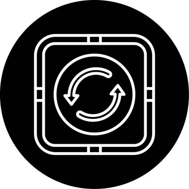 Web simgesi, vektör illüstrasyonunu tekrarla