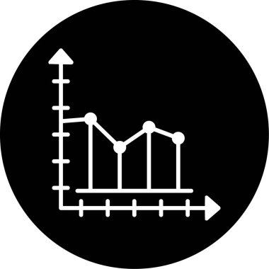 Büyüme grafiği Web simgesi basit illüstrasyon  