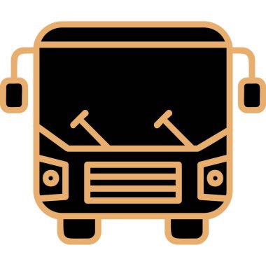 bus simgesi vektör illüstrasyonu