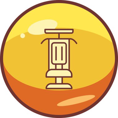 Modern Gym Machine simgesinin vektör çizimi         