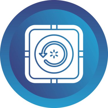 Oku yeniden yükle. Web simgesi basit illüstrasyon  