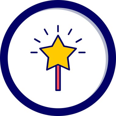 Yıldız web simge vektör çizim 