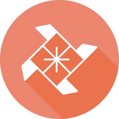 Yel değirmeni ikonu vektör illüstrasyonu