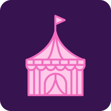 Sirk çadırının vektör çizimi