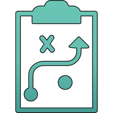 Strateji Simgesi Vektör illüstrasyonu 