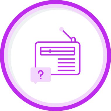 radyo simgesi vektör illüstrasyonu 