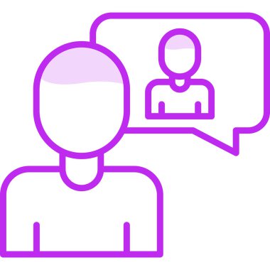 öz farkındalık simgesi, vektör illüstrasyonu basit tasarım