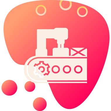 Modern taşıyıcı simgesinin vektör illüstrasyonu