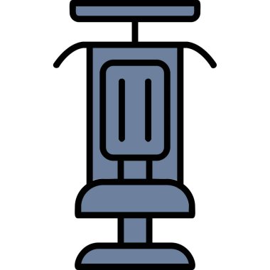 Modern Gym Machine simgesinin vektör çizimi         