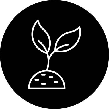 Bitki. Web simgesi basit illüstrasyon 