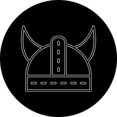 Kask simgesi vektör illüstrasyonu 