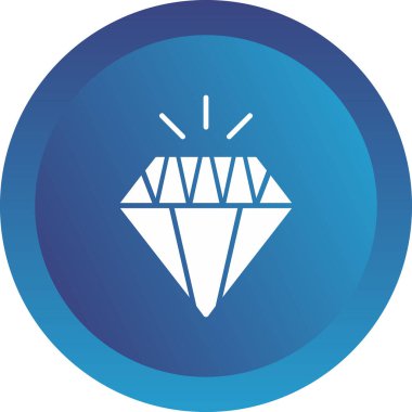 Elmas. Web simgesi basit tasarım 