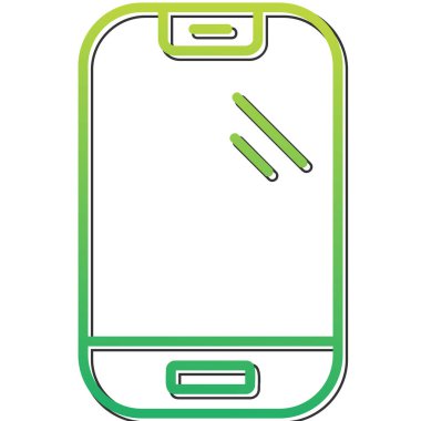 Smartphone web simgesi, vektör çizim 