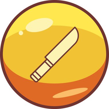 Bıçak. Web simgesi basit illüstrasyon 