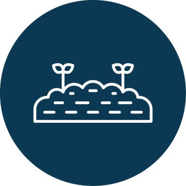 Toprak simgesinin vektör illüstrasyonu 