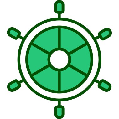 Dümen. Web simgesi basit illüstrasyon