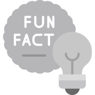 Eğlenceli Gerçekler konuşma balonu web simgesi, vektör illüstrasyonu