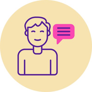 Tavsiye Ağı simgesi basit illüstrasyon