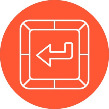 Girin. Web simgesi basit tasarım