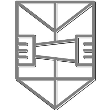 Prizma. Web simgesi basit illüstrasyon                 