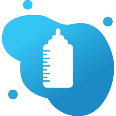 bebek şişe simgesi, vektör illüstrasyonu