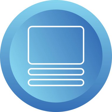 Dikdörtgen. Web simgesi basit illüstrasyon