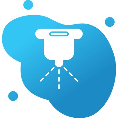 Moda biçimi izole edilmiş arkaplanda fıskiye simgesi           