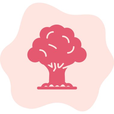 Ağaç. Web simgesi basit illüstrasyon 