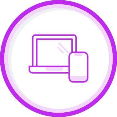 Tepkili web tasarım simgesi, vektör illüstrasyonu basit tasarım