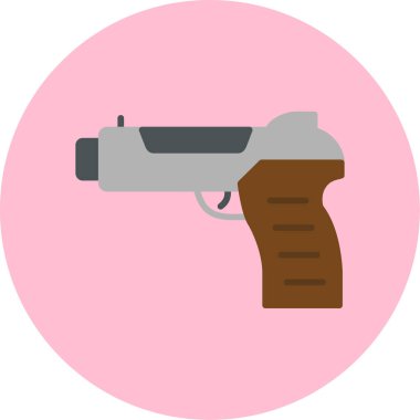 Silah. Web simgesi basit illüstrasyon 