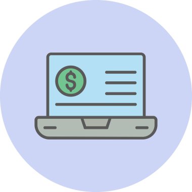 Eğilim biçimi izole edilmiş arka planda mali simge 