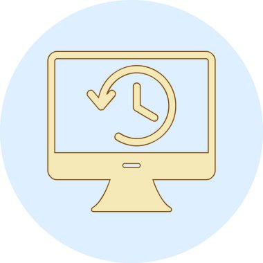 Tarih web simgesi. Basit resimleme