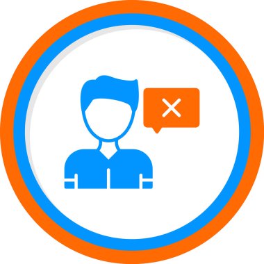 Düz simge, vektör gösterimi yanıtla 