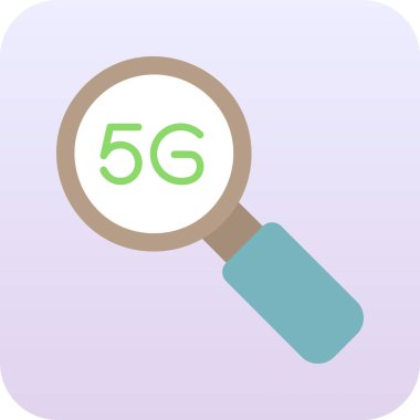 Büyüteçle 5G Ağ Simgesini Ara