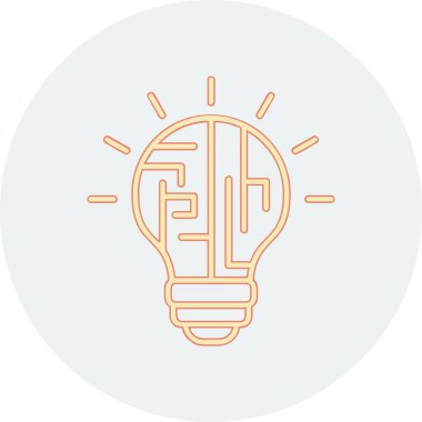 yaratıcı Mantık simgesi vektör çizimi