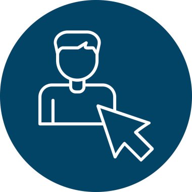 Seçili web simgesi vektör illüstrasyonu