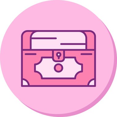 Göğüs simgesi, vektör illüstrasyonu basit tasarım