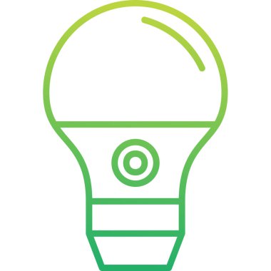 ampul simgesi, vektör illüstrasyonu 