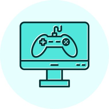 oyun simge vektör çizim 