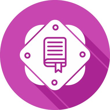 kitap simgesi, vektör illüstrasyonu basit tasarım