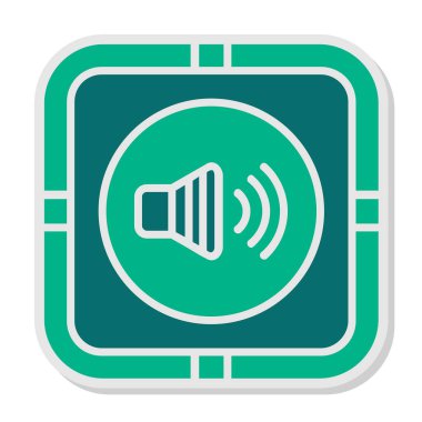 Ses Web simgesi, vektör çizim