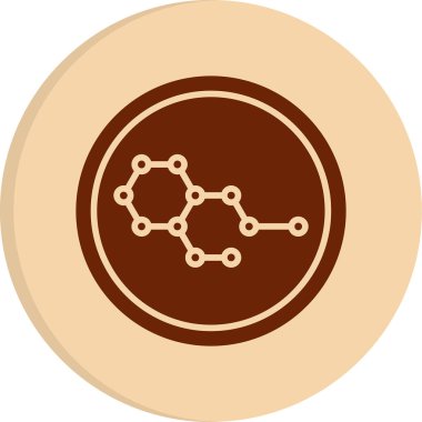 Kimya formülü simgesi, vektör illüstrasyonu 