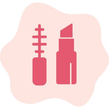 Makyaj Ağı simgesi basit illüstrasyon 