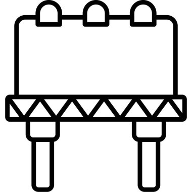 Billboard web simgesi, vektör çizim 