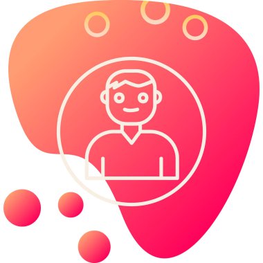 Kullanıcı Hesabı web simgesi basit illüstrasyon