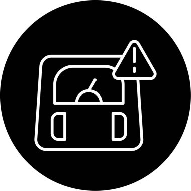 Obezite. Web simgesi basit tasarım   