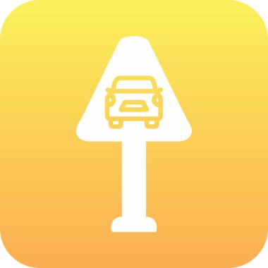 Trafik işareti simgesi Web illüstrasyonu