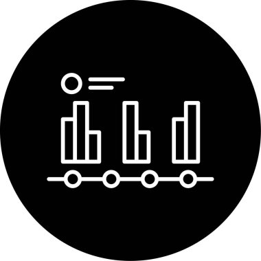 Diyagram web simgesi basit illüstrasyon 